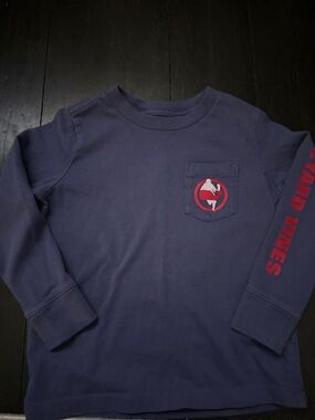Vineyard Vines Navy Lacrosse Long Sleeve